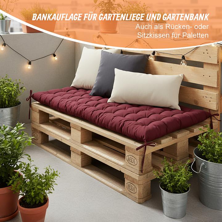 Image du produit Relaxdays coussin de banc