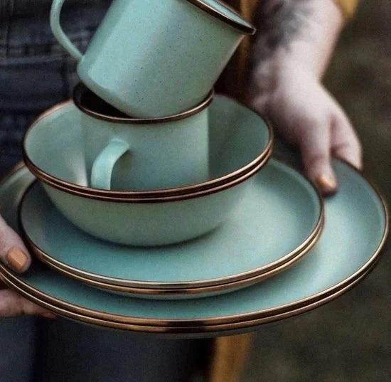 Produktbild Barebones Enamel Salad Plate Set von 2 Platten Ø20,3 cm