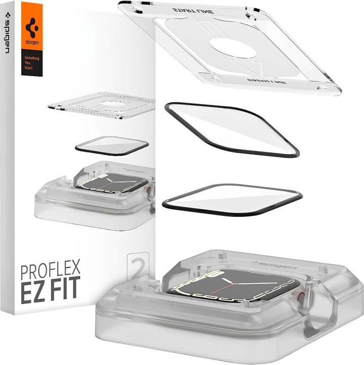 Image du produit Spigen ProFlex EZ FIT Apple Watch 7 45mm 2szt./2pcs AFL04051 Szkło Hybrydowe