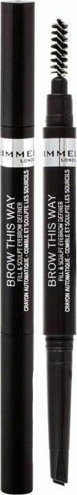Actual product image Rimmel London Brow This Way Fill & Sculpt (Soft Black)