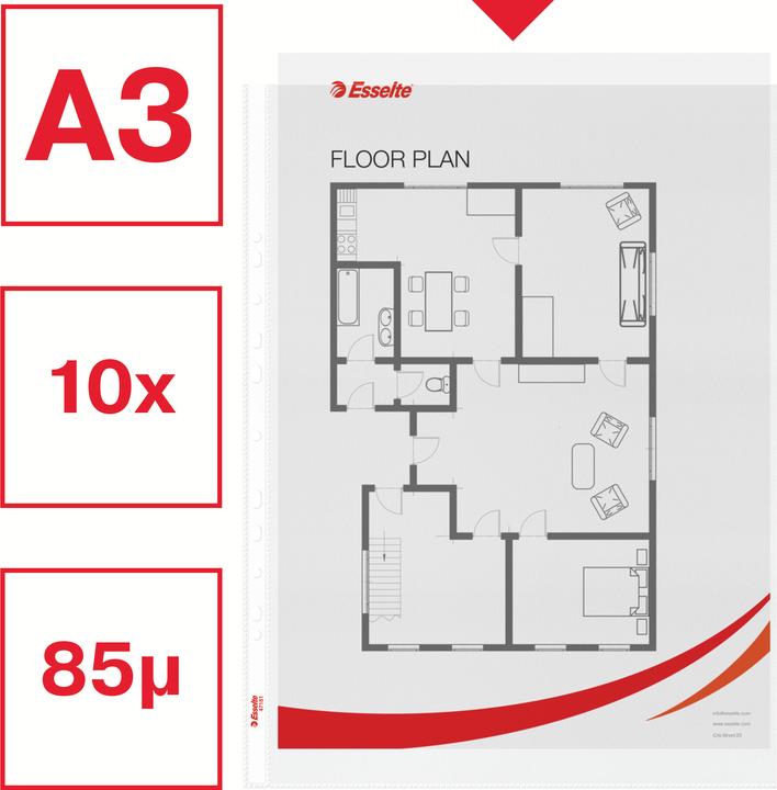 Produktbild Esselte Prospekthülle Standard Plus (A3, 10x)