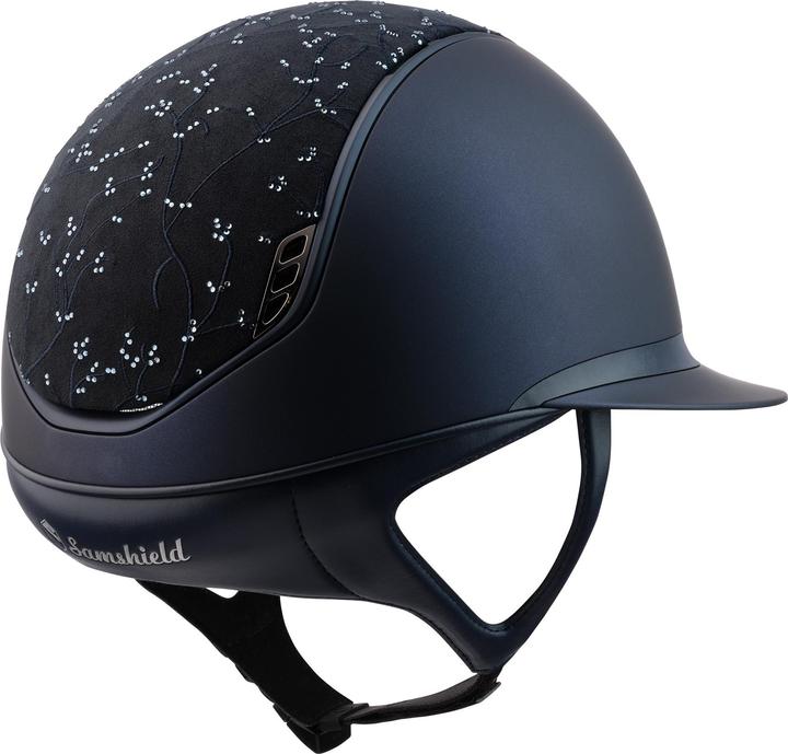 Actual product image Samshield riding helmet custom miss shadowmatt crystal leaf 5 swarovski (55 - 58 cm)