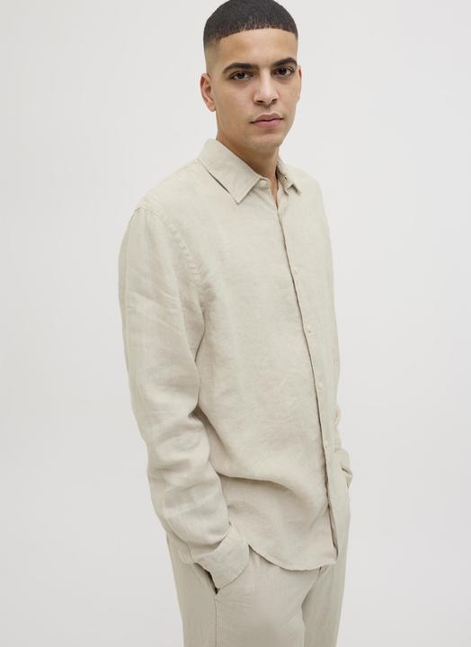 Actual product image Jack & Jones Jprcclawrence Linen L/S Shirt Sn (XXL)
