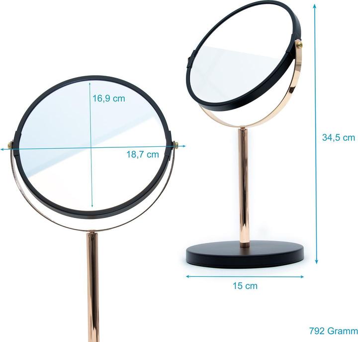Actual product image Intirilife Make-up table mirror with anti-scratch coating