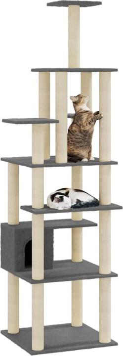 Produktbild vidaXL Katzenbaum (183 cm, Dunkelgrau)