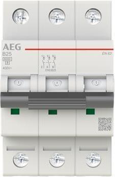 Actual product image GE LS switch B 25A EN63B25 3-pole 6kA 2CDS253088R0255