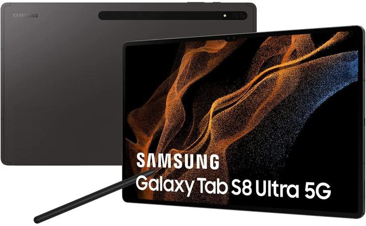 Produktbild Samsung Galaxy Tab S8 Ultra (5G, 14.60", 512 GB, Graphite)
