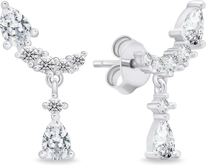 Produktbild Brilio Silver - Charming silver earrings with zircons EA715W