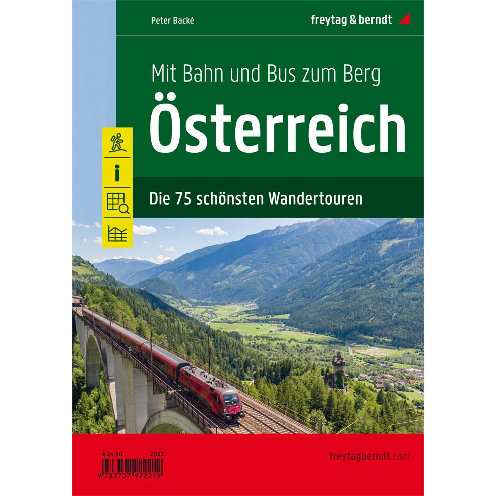 Mit Bahn und Bus zum Berg - Österreich, Landkarte