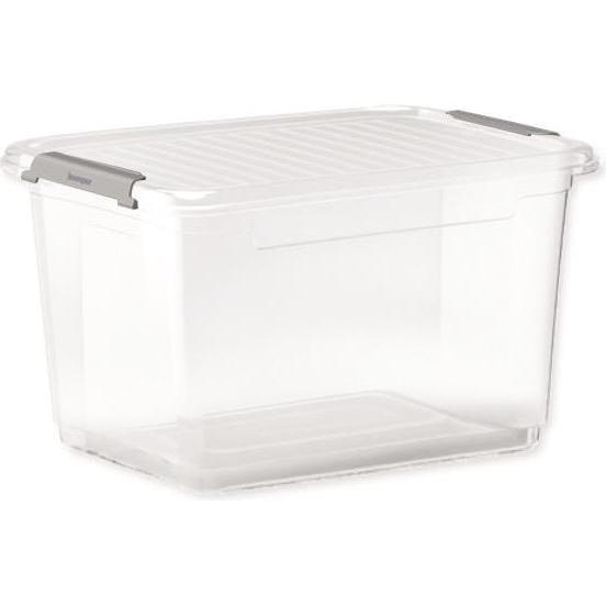 keeeper, Box portaoggetti, Storage box with lid Leonie, 16.6l, 37.5x28.5x23.5cm (28.50 cm, 16.60 l)