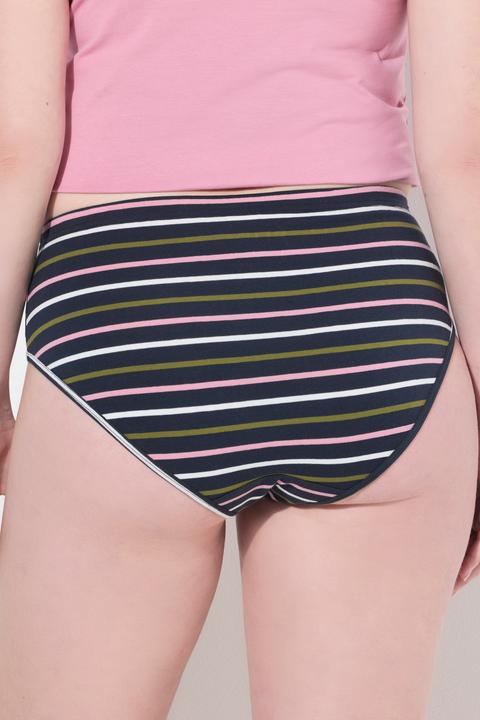 Produktbild Ulla Popken Slips, 2er-Pack, uni/Ringel (50, 52)