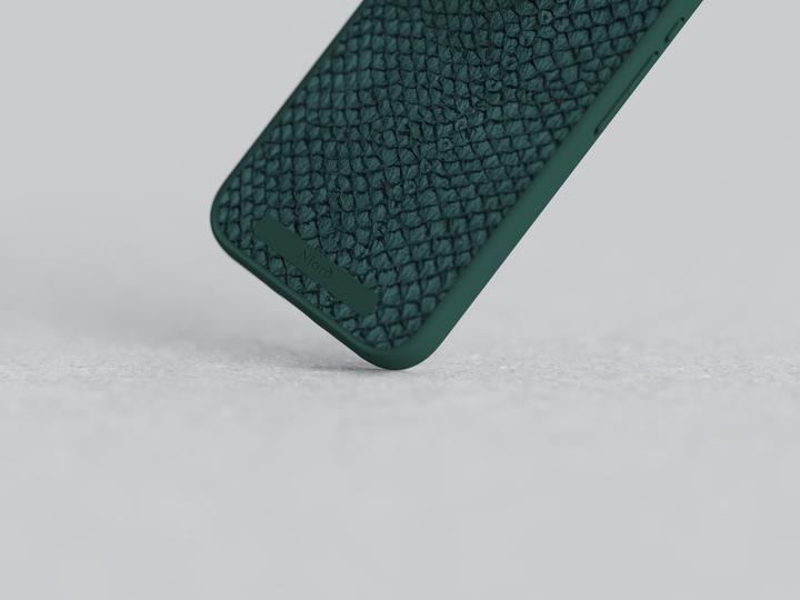Produktbild Njord Salmon Leather Magsafe Case for iPhone 15 Pro Max, Green (Apple iPhone 15 Pro Max)