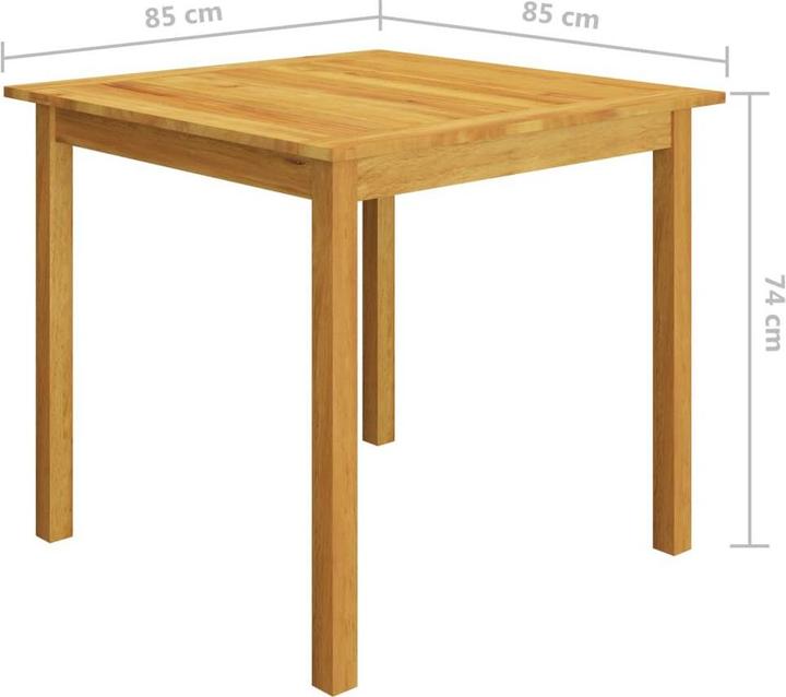 Image du produit vidaXL Garten-Essgruppe (85 x 85 x 74 cm)