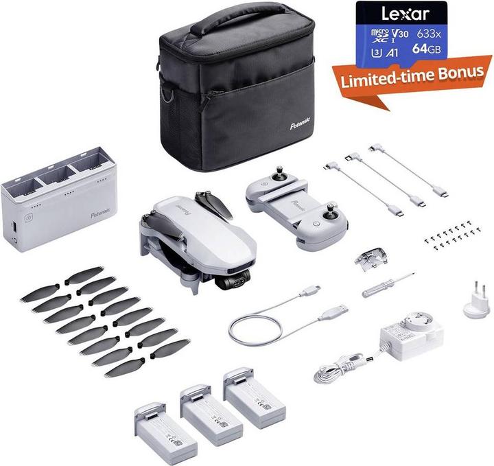 Actual product image Potensic ATOM Quadrocopter RtF Kameraflug, GPS-Funktion, Einsteiger Grau (32 min, 249 g, 12 Mpx)