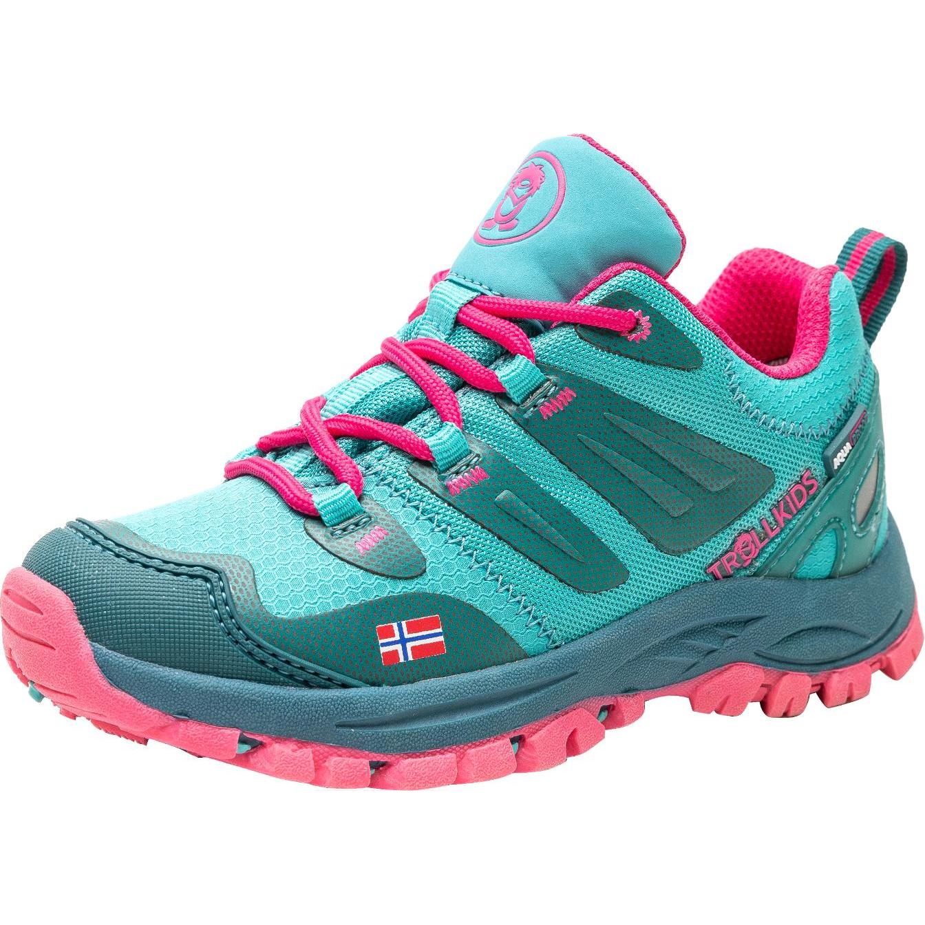 Trollkids, Unisex, Wanderschuhe, Kid's Rondane Hiker Low (38), Türkis