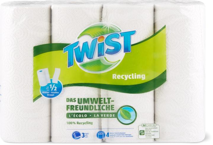 Actual product image Twist Recycled household paper (4 x)