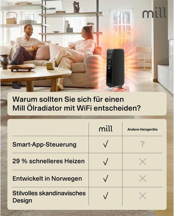 Produktbild Mill OIL2000WIFI3 Black (2000 W)