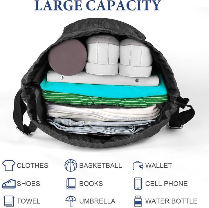 Actual product image Only-Bags.Store Mode Sport Rucksäcke, Turnbeutel, grosse Kapazität Kordelzug Sporttasche (20 l)