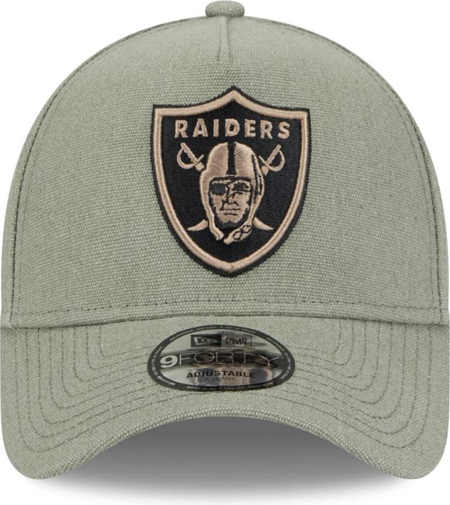 Actual product image New Era A-Frame Trucker Canvas Cap - Las Vegas Raiders olive (One size)