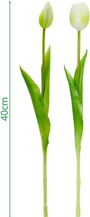 Produktbild Saska Garden Bukiet 5 Tulipanów Białych 39cm Jak żywych Dekoracja Wiosenna
