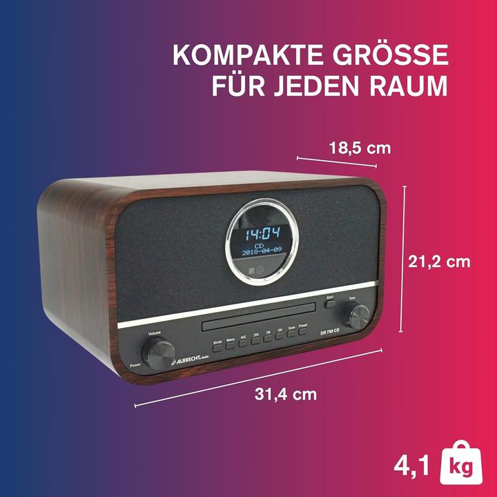 Image du produit Albrecht DR 790 (DAB+ DAB, FM, Bluetooth)