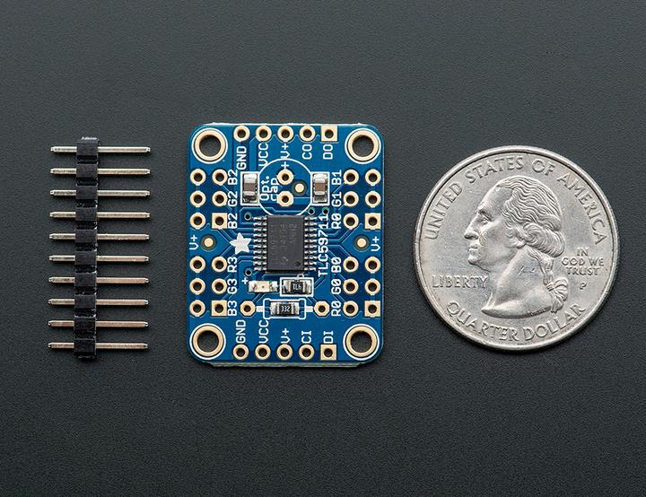 Actual product image Adafruit 12-Channel 16-bit PWM LED Driver SPI TLC59711 (Various)
