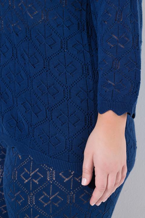 Produktbild Miamoda Pullover, Feinstrick, V-Ausschnitt, 3/4-Ärmel (50, 52)