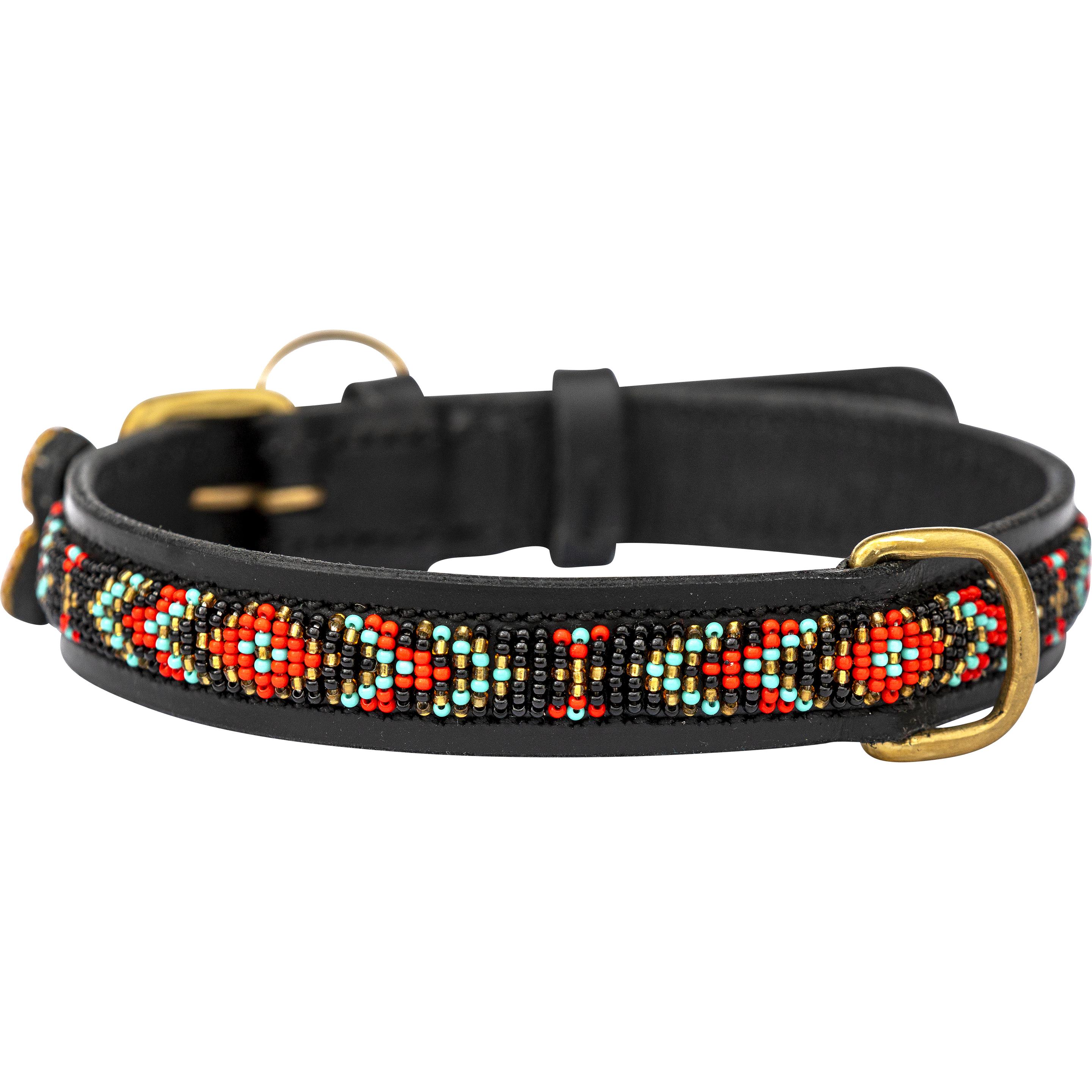 Kampuni Collare per cani Skinny Terese rød medio, 53x2,1 cm (Cane), Collare + Guinzaglio