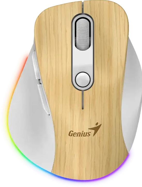 Actual product image Genius Ergo 9000S Pro Wireless Bluetooth Mauskiefernholz (Wireless)
