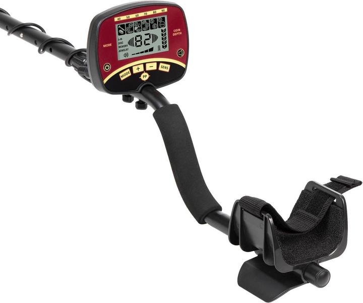 Actual product image Maclean MCE996 Trapper metal detector with 240 mm waterproof search coil and LCD display DISCO mode metal de