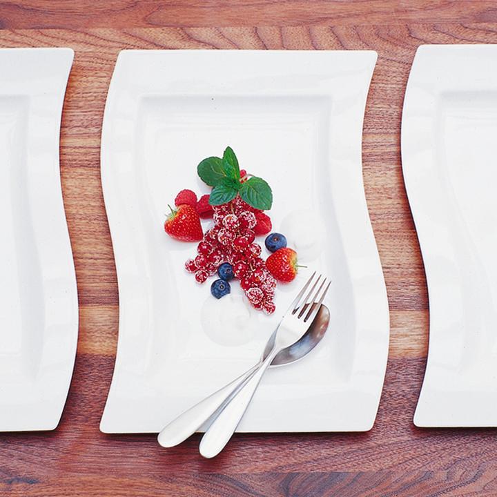 Actual product image Villeroy & Boch Multipack NewWave breakfast plate rectangular - 4 pieces (4 x, 20 cm)