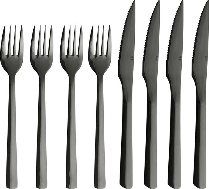 Produktbild RAW Steakset - Dishwasher safe - Black coating - 8 pcs (15516) (8 Stück)