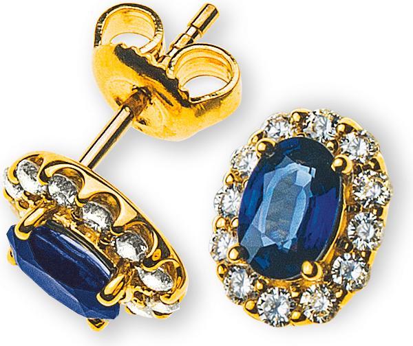 Image du produit Muau Boucles d'oreilles (750/18 K Or jaune)