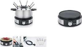 Actual product image Severin FO2471 stainless steel, black (Chocolate fondue, Cheese fondue, Chinoise Fondue, Fondue Bourguignonne)