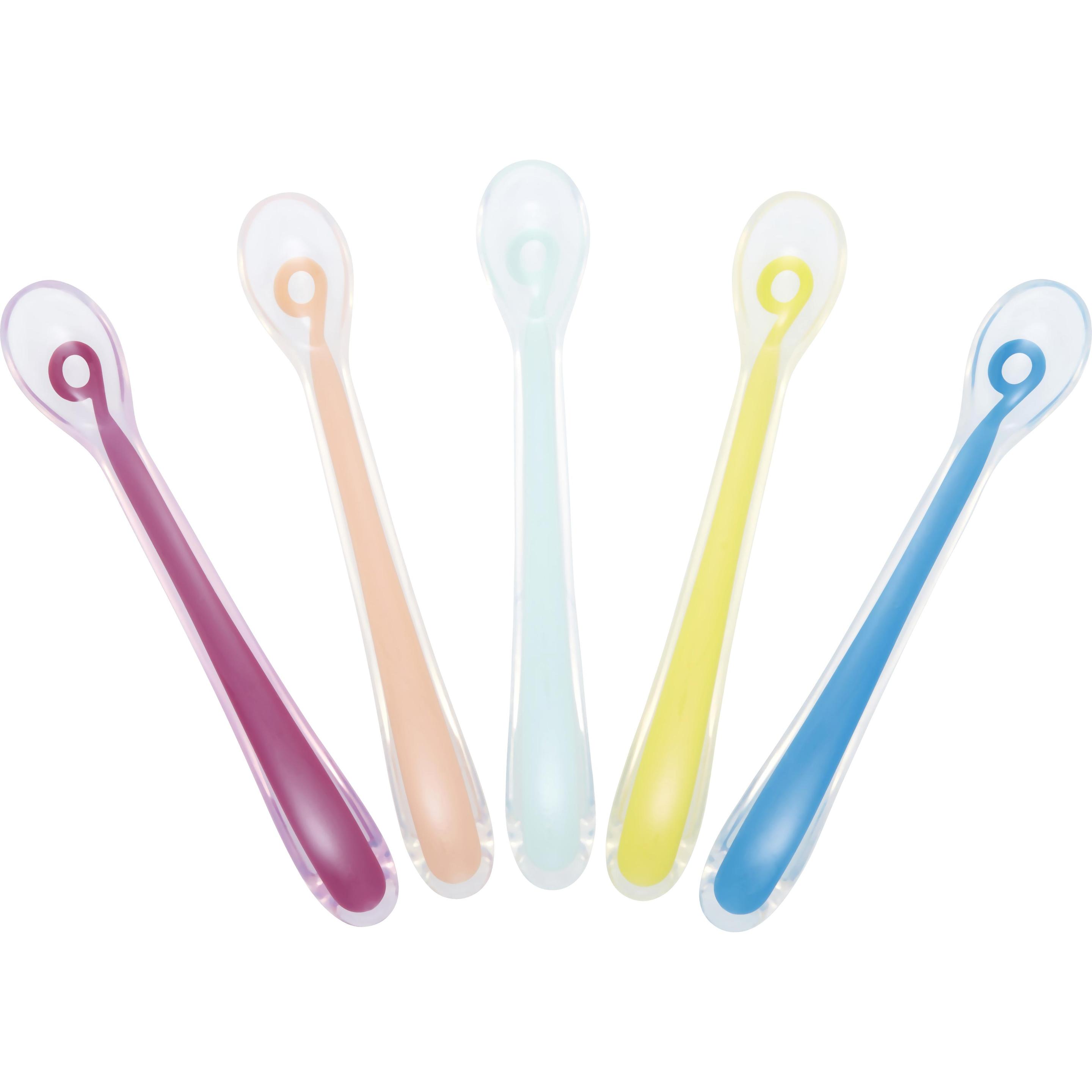 Babymoov, Stoviglie + posate per bambini, Set di cucchiai in silicone