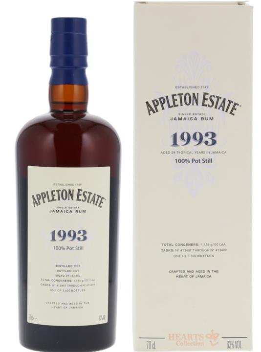 Produktbild Wray & Nephew Appleton Estate Hearts Collection 2002 0,7 Liter 63 % Vol.