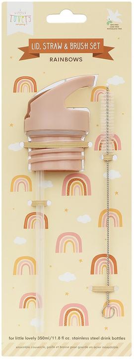 Immagine prodotto A Little Lovely Company ALLC Set per biberon DBSSRE50 Coperchio, cannuccia, spazzola