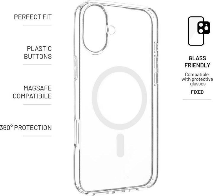 Actual product image Fixed MagPure for Apple iPhone 16 Plus, clear (Apple iPhone 16 Plus)