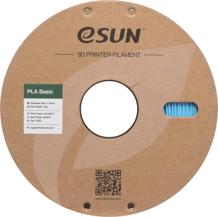 Immagine prodotto eSUN PLA Basic Sky Blau Filament 1.75mm 1Kg (PLA, 1.75 mm, 1000 g, Blu)