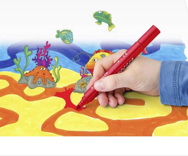 Actual product image Staedtler Noris jumbo 328-B triangular jumbo fibre-tip pens (12x)