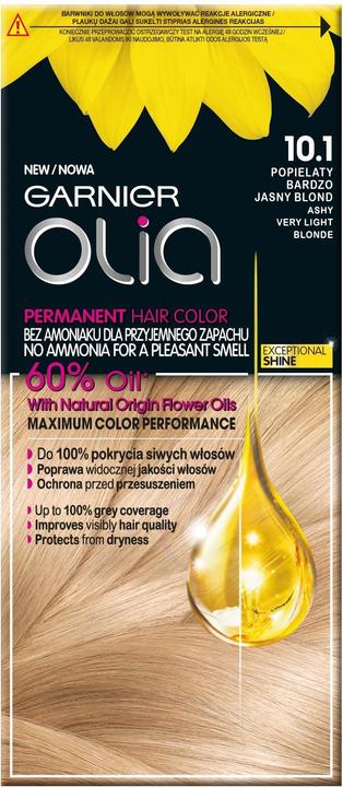Image du produit Garnier Olia Hair Color 101 Ashy Very - Une coloration vibrante avec une belle finition cendrée (101 Ashy Very)