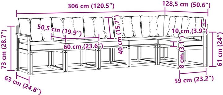 Produktbild vidaXL Outdoor-Sofa