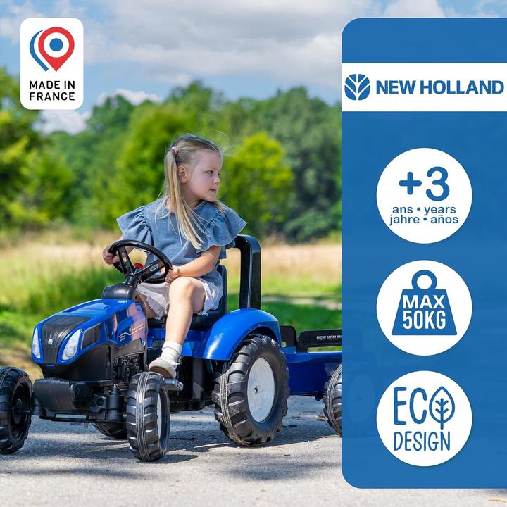 Immagine prodotto Falk Toys Trattore L per bambini con rimorchio