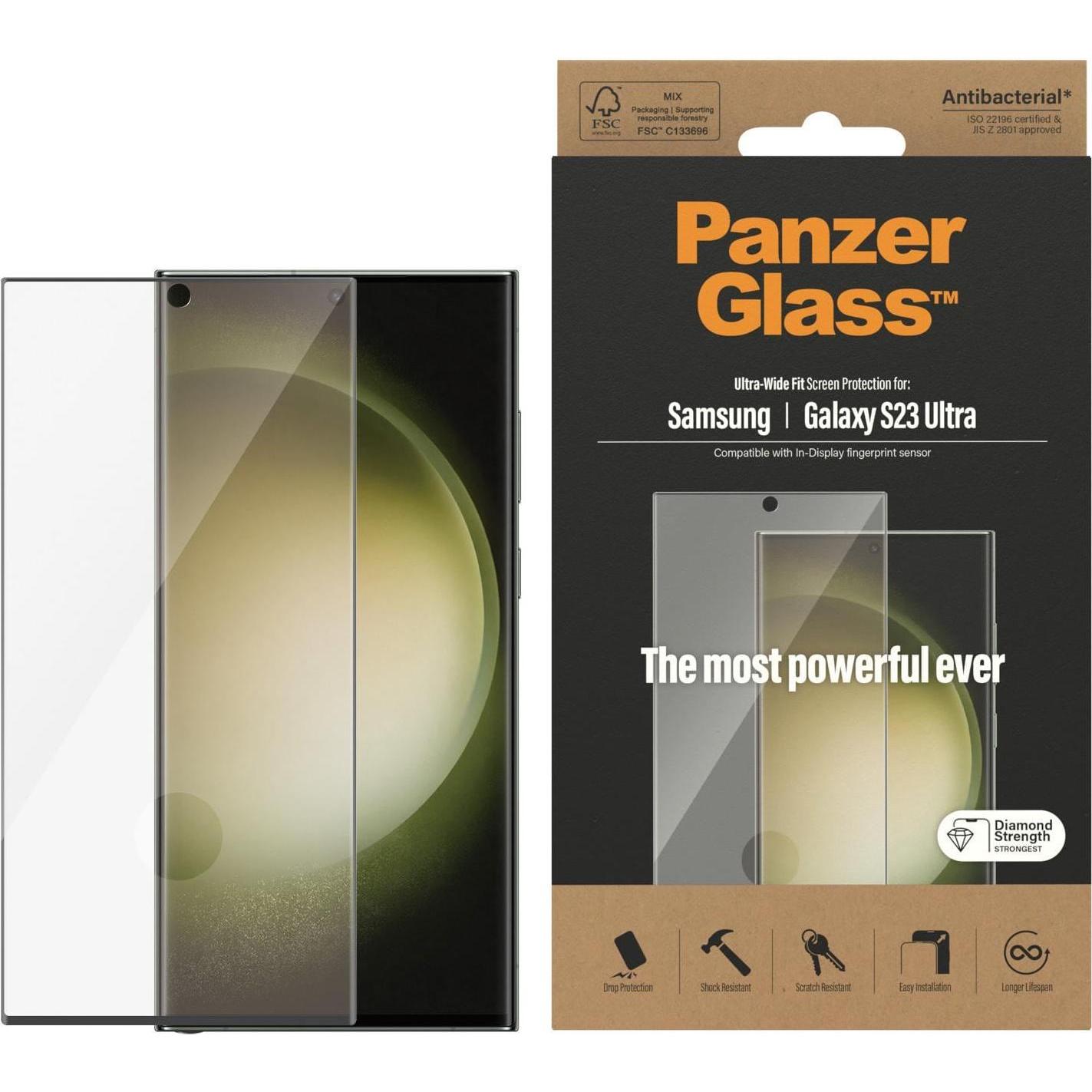 Thumbnail - PanzerGlass Ultra Wide Fit (1 Stück, Samsung Galaxy S23 Ultra), Smartphone Schutzfolie, Transparent