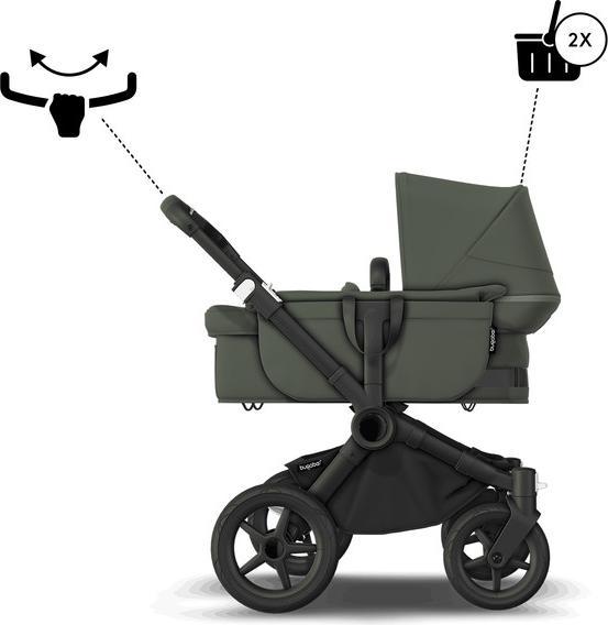 Image du produit Bugaboo Donkey 5 Mono, Vert forêt/Vert forêt/Noir (0 - 4 Années)