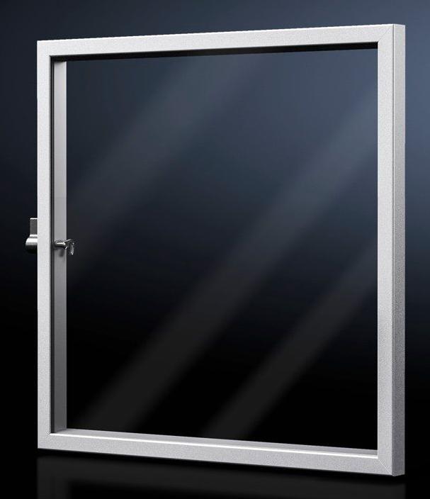 Actual product image Rittal AX 2760.010 Viewing window (L x W x H) 597 x 62 x 377 mm Acrylic glass Transparent 1 pc.
