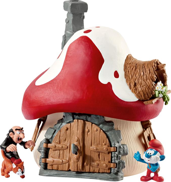 Schleich Smurf House with Smurfs