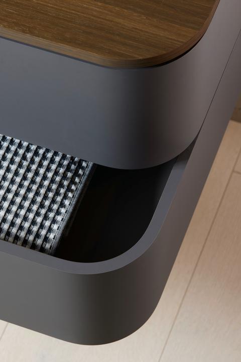 Actual product image Duravit Happy D.2 Plus Vanity unit for wall-mounted console, 1300x550 mm, 2 drawers, for top-mounted