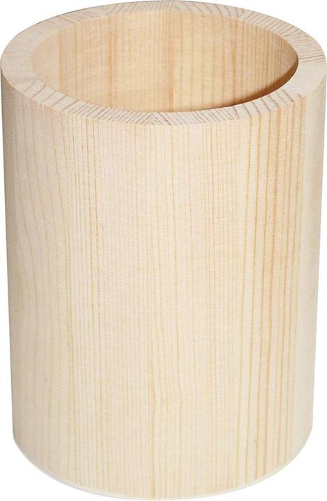 Produktbild Swiss Natura Stiftehalter aus Holz, rund, natur, 10 x 8 cm
