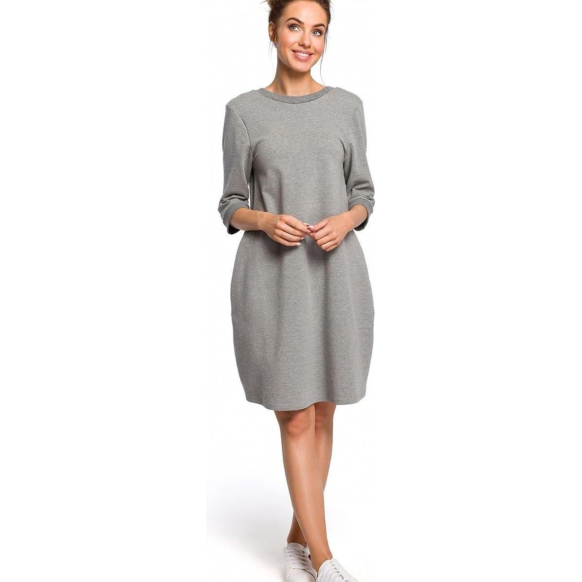 Made of Emotion, Damen, Kleider, Alltagskleid Moe, Grau, (XXL)